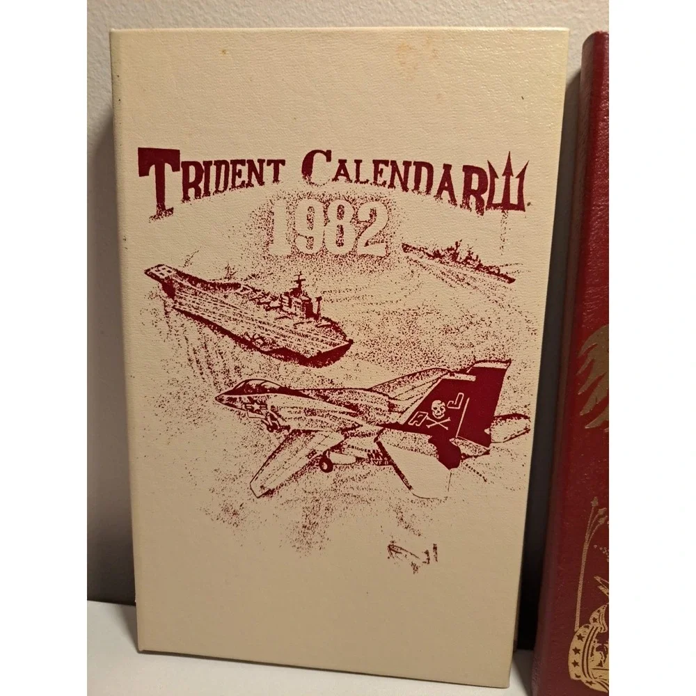 Lot of 2 US Naval Academy - Trident Calendars 1982 and 1983 Vintage